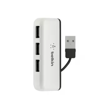 Belkin USB 2.0 4-poorts travel hub, zilver, F4U021bt