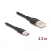 USB-kabel DeLOCK 81227 2,5 m USB A USB C zwart