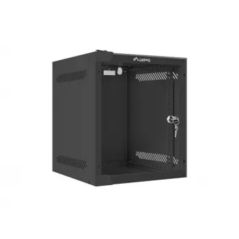 Wandmontage-rack LANBERG WF10-2306-10B — 6U, 280×310×336 mm, diepte 238 mm, zwart, 20 kg capaciteit