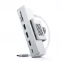 Laptop-dock / poortreplicator Satechi ST-UCICHS USB 3.2 Gen 1 Type-C, USB-A-aansluitingen, SD/MicroSD, zilver