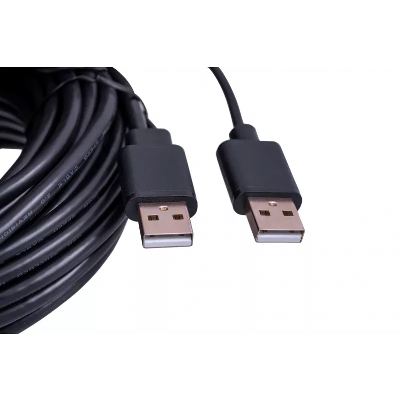 UNITEK Y-278 USB-kabel USB 2.0 10 m 2 x USB-A USB-A zwart