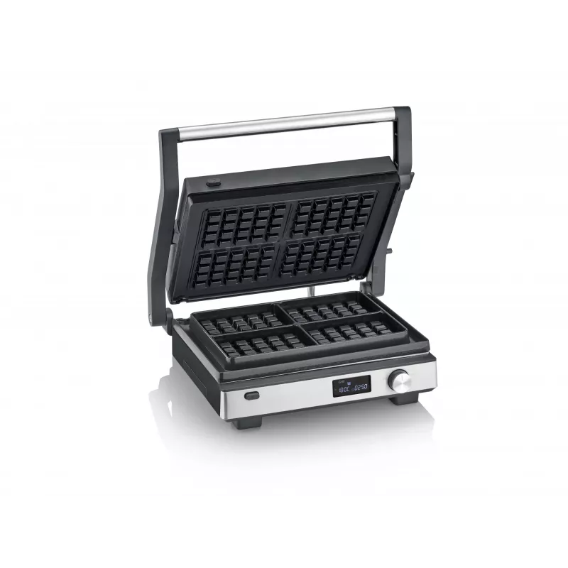 Contactgrill Severin KG 2380 zwart zilver 2000W roestvrij staal