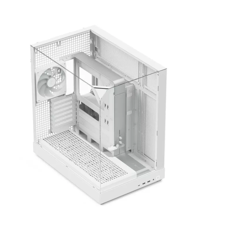 APNX towercase V2 — wit, geharde glaspanelen x3