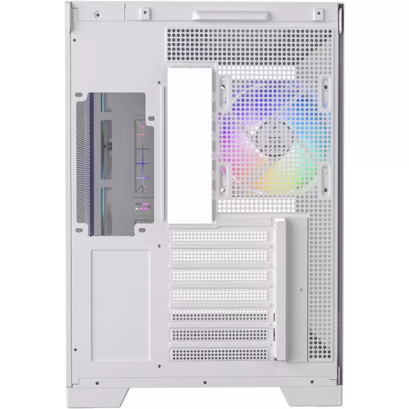 PC-behuizing Silentware View A-RGB White VIEWWHITE — mid-tower met A-RGB-verlichting, witte uitvoering