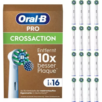 Oral-B Pro CrossAction vervangende borstelkoppen, 16 stuks