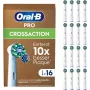Oral-B Pro CrossAction vervangende borstelkoppen, 16 stuks