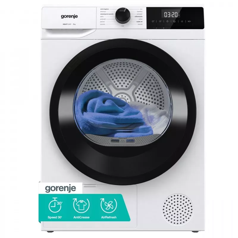 Gorenje G200 D2HNE7D/PL voorlader wasdroger 7 kg wit