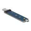 Externe behuizing voor M.2 voor M.2 NVMe PCIe SSD, drivebehuizing zilver, met USB Type-C en Type-A stekker