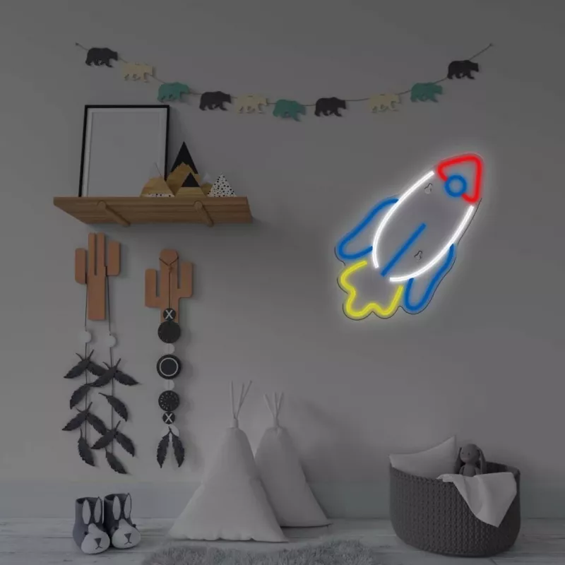LED-neonlicht MANTA SNL91MT Style RAKETA – decoratief LED-neonpaneel, model SNL91MT