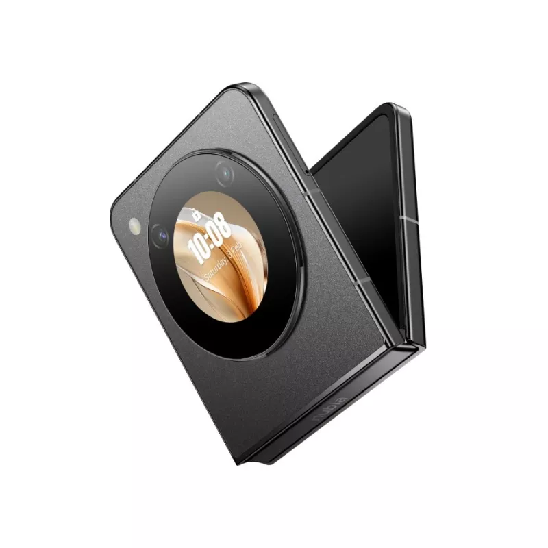 Smartphone NUBIA Flip bundel (goud) met hoesje, koptelefoon en koeler