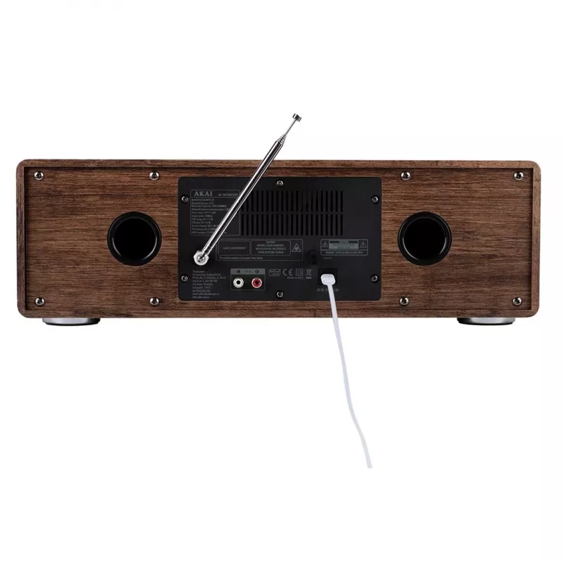 Micro-hifi-systeem AKAI AM-100 RHAPSODY — compact audio-minisysteem met ingebouwde versterker en cd-/USB-weergave