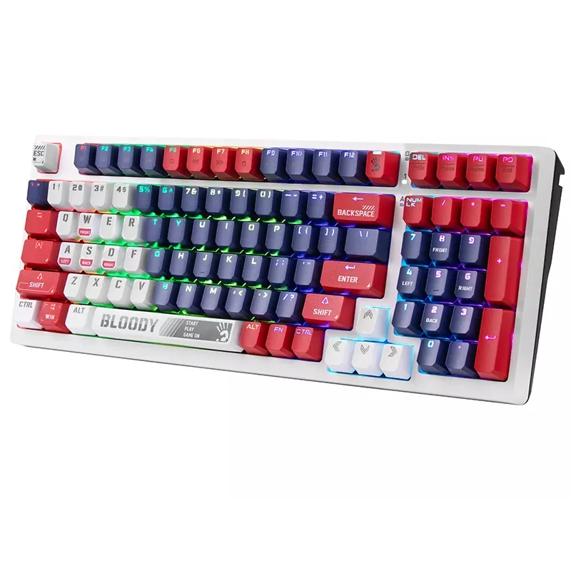 A4Tech Bloody S98 mechanisch gamingtoetsenbord, USB, Sports Navy, BLMS Red Plus-schakelaars