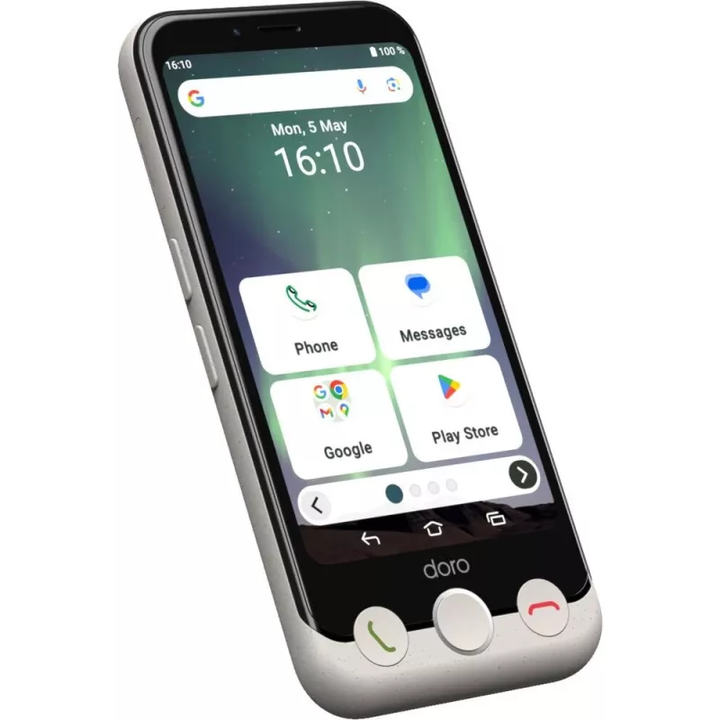 Smartphone Doro Aurora A10 4,5 inch 4GB RAM 64GB zwart wit