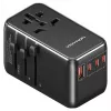 Oplader Vention FJGB0 100W GaN met 3× USB-C en 1× USB-A, zwart