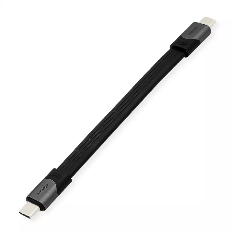 USB-kabel ROLINE 11029078 USB4 Gen 3x2 0,15 m USB C zwart