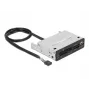 DeLOCK 91708 kaartlezer USB 2.0 intern zwart grijs CF SD MicroSD