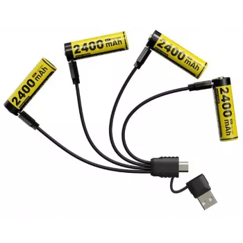 Oplaadbaar Li-Ion AA 1,5V accupack Nitecore NH2400 2400mAh – 4-pack