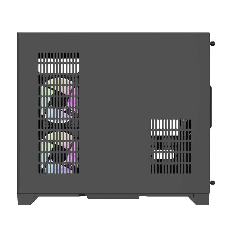 Darflash FT418 computerbehuizing + 6 aRGB-ventilatoren (zwart)