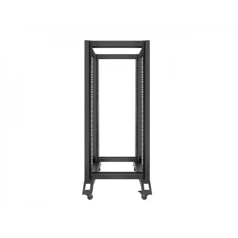 Lanberg OR01-6827-B rack 27U vrijstaand frame zwart (OR01-6827-B)