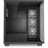 ELITE SHARK CA500, tower-behuizing zwart, 2x gehard glas