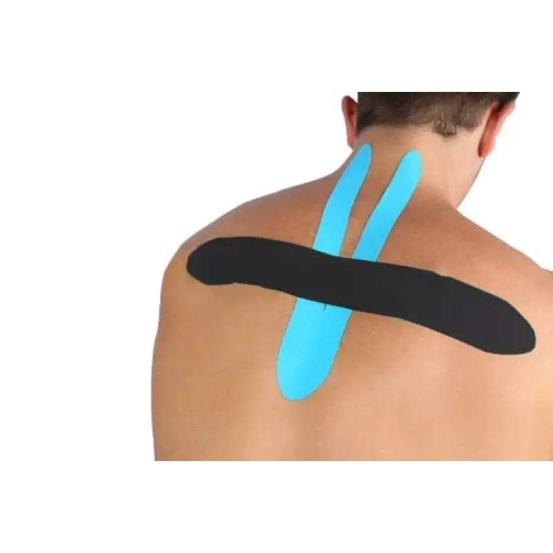 Kinesiotape MDH DRQR5C4FGX5XP — elastische katoenen kinesiologie-tape 5 m × 50 mm, beige