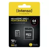 Intenso Performance - flashgeheugenkaart (microSDXC met SD-adapter) - 64GB - UHS-I U1 / Class10 - microSDXC UHS-I (3424490)