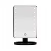 Extralink Make-up spiegel, zwart met verlichting en standaard