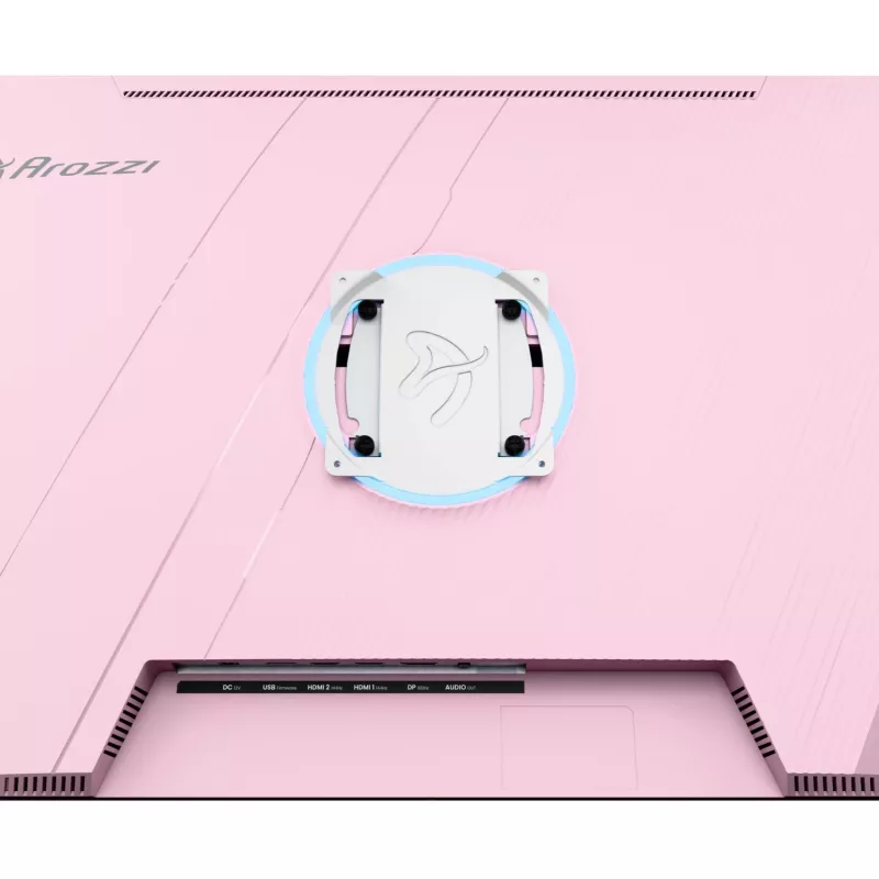 Computermonitor Arozzi Nova 32 inch (80 cm) 2560×1440 Quad HD LED 1 ms 16:9 roze met luidsprekers en VESA