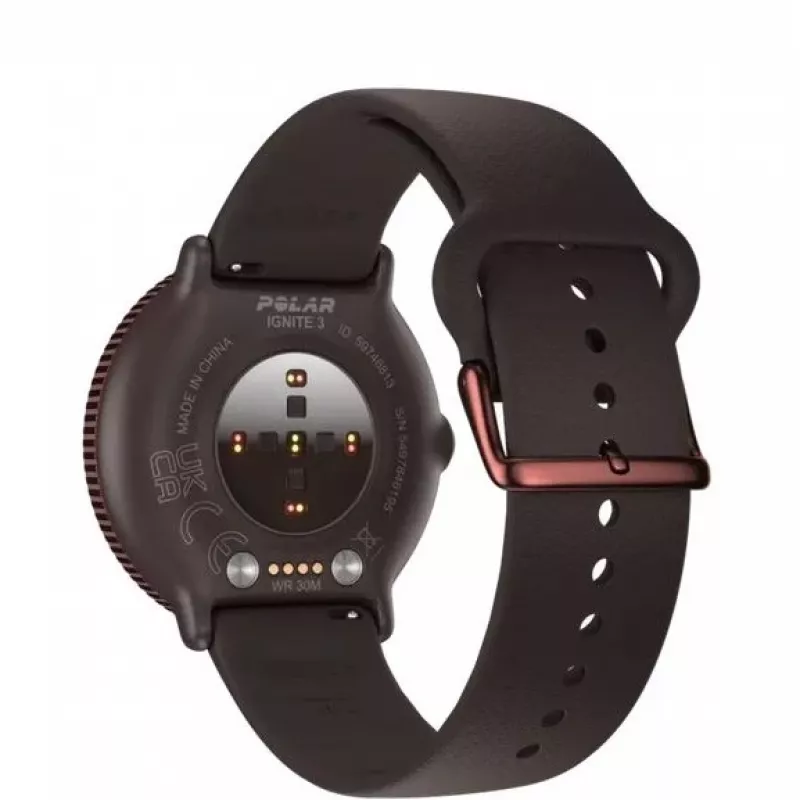 Polar Ignite 3 titanium bruin leer M/L