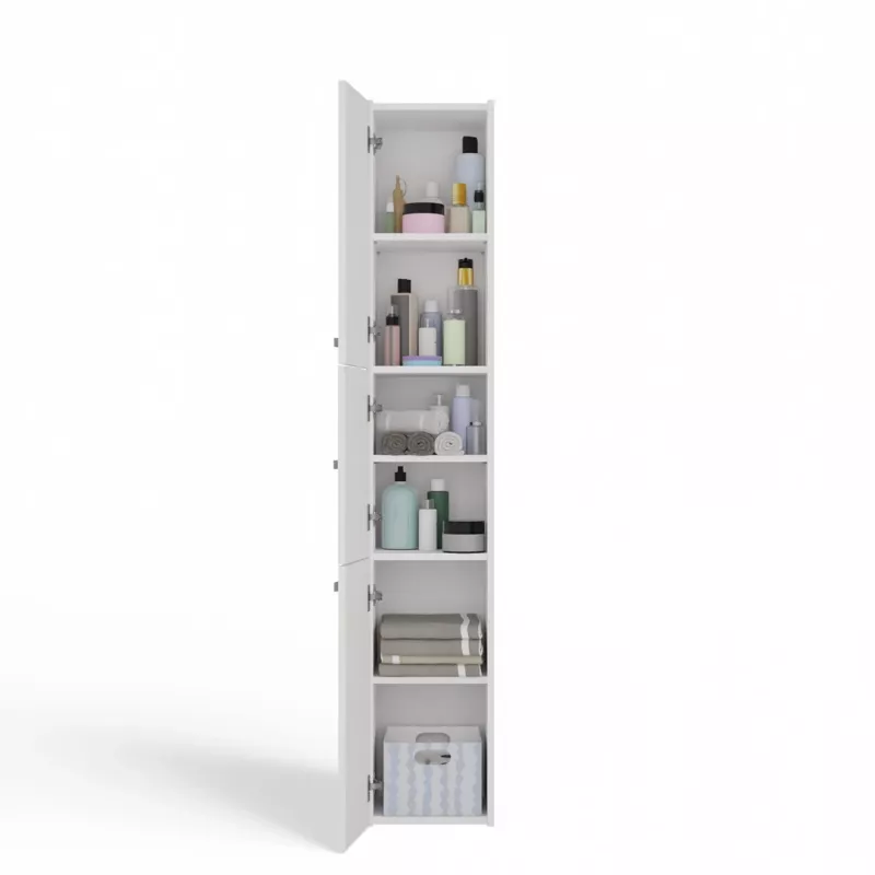 Top E Shop S33 BIEL badkamer opbergkast, wit