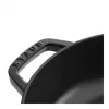 Staub Chistera 40511-472-0 braadpan 28 cm, rond, gietijzer, 3,7 l, zwart