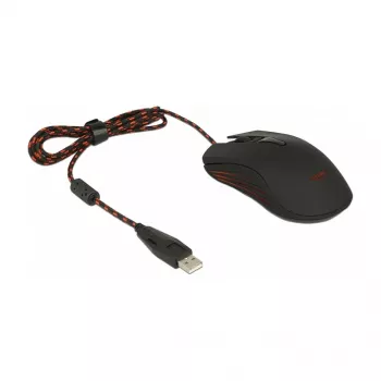 Gaming-muis DeLOCK 12531 ambidexter USB Type-A optisch 4800 DPI