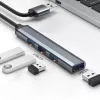 USB-hub QOLTEC 53793 — USB 3.0 ingang, 3× USB 2.0 aansluitingen