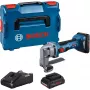 Bosch GSC 18V-16 E Professional accu-plaatschaar, 18 V, 2x ProCORE18V 4,0 Ah, L-BOXX, blauw/zwart