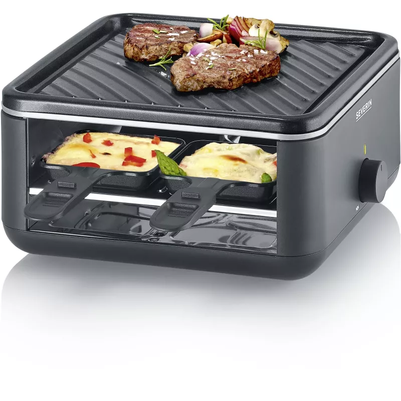 Severin RG 2360 raclettegrill 4 personen 800 W zwart