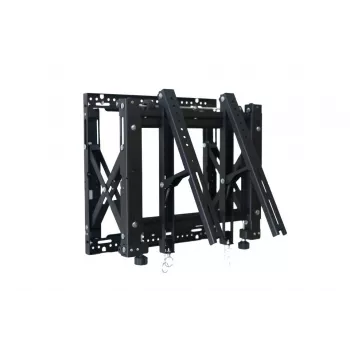 Edbak VWPOP65-P wandbeugel voor flatscreen - wandbeugels voor flatscreen (60 kg, 42 inch, 65 inch, 100 x 100 mm, 400 x 200 mm, zwart)