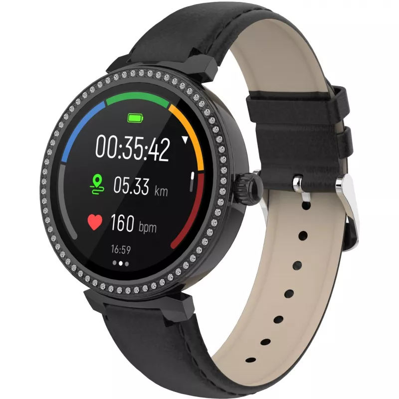 Denver SWC-342B 3,05 cm (1,2 inch) IPS digitaal 240 x 240 pixel touchscreen zwart
