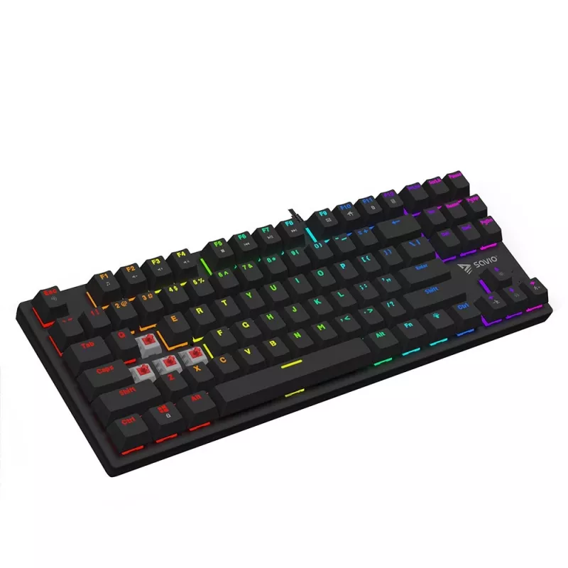 Mechanisch toetsenbord RGB Tempest X2 Outemu Red Savio Savgk-tempest X2 Red