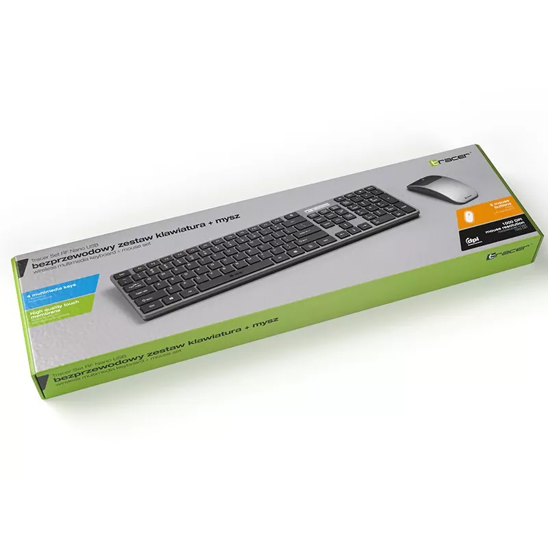 Tracer SET TRAKLA46773 toetsenbord RF Nano draadloos