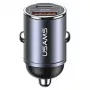 Autolader usams C38 30W — 1x USB-A + 1x USB-C snelladen