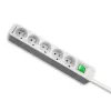 Qoltec 50290 stroomverdeler 1,8 m 5 stopcontacten binnen wit
