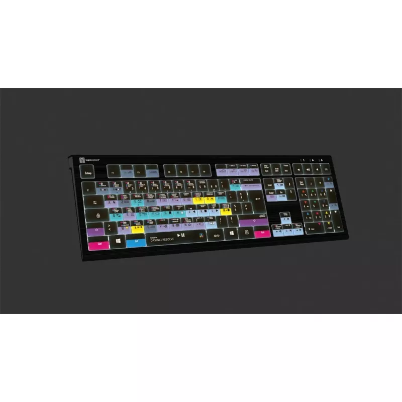 Toetsenbord Logickeyboard ASTRA 2 USB AZERTY Engels zwart