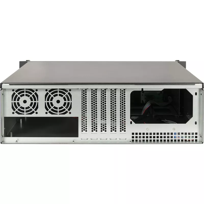 Serverrack Inter-Tech 3U-K-340L zwart ATX 60mm-ventilator