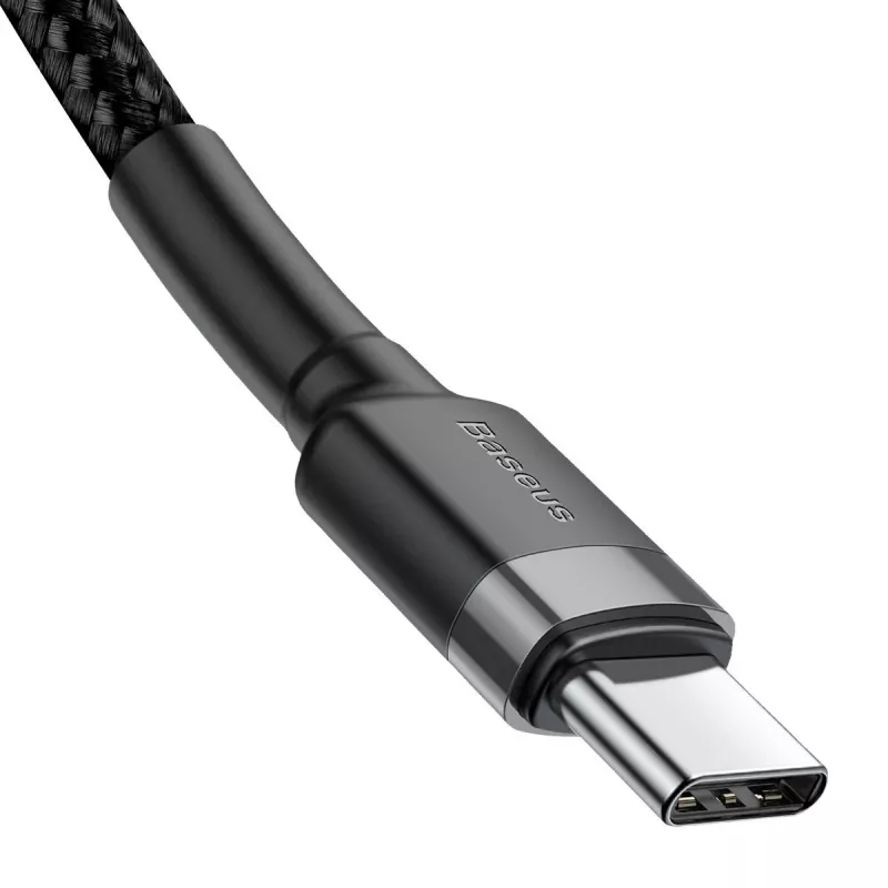USB-kabel Baseus Cafule 2m USB C zwart grijs