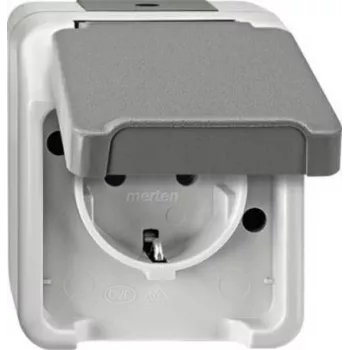 Stopcontact Merten MEG2301-8029 — inbouw wandstopcontact