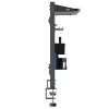 Ergo Office bureau-scheidingswand / organizer, max. belasting 10 kg, whiteboard, breedte 1116 mm, zwart, ER-301 B