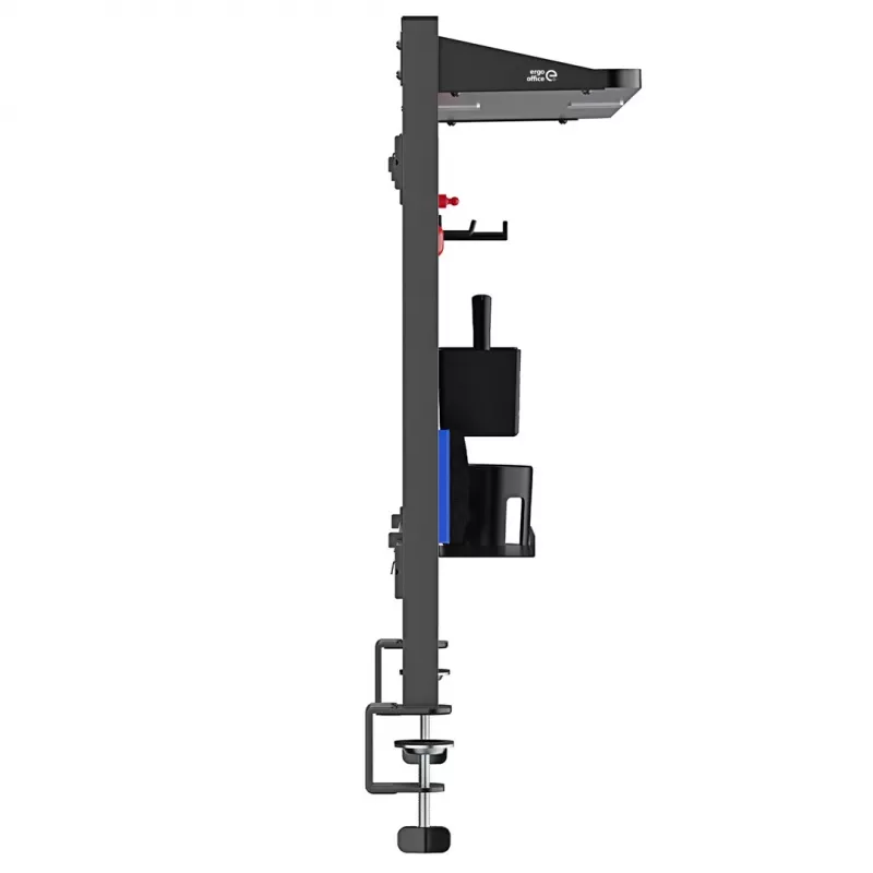 Ergo Office bureau-scheidingswand / organizer, max. belasting 10 kg, whiteboard, breedte 1116 mm, zwart, ER-301 B