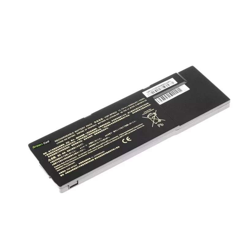 Green Cell SY13 laptopaccu (VGP-BPS24 VGP-BPL24) voor Sony VAIO S SVS13 PCG-41214M PCG-41215L, 11,1 V 4200 mAh, 6 cellen, zwart