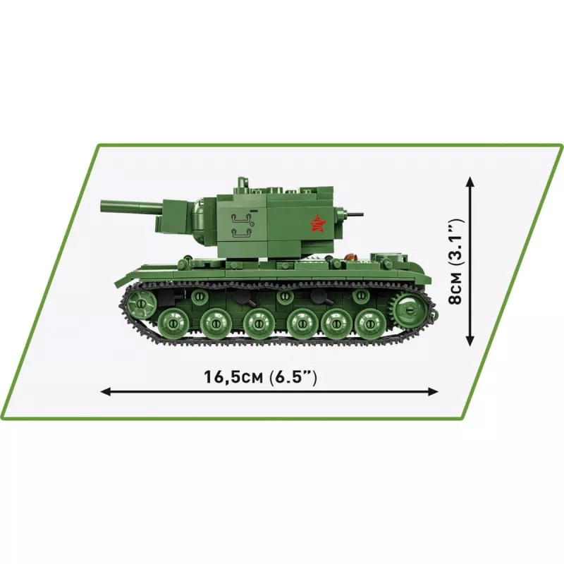 Bouwset Cobi KV-2 Tweede Wereldoorlog 510 onderdelen