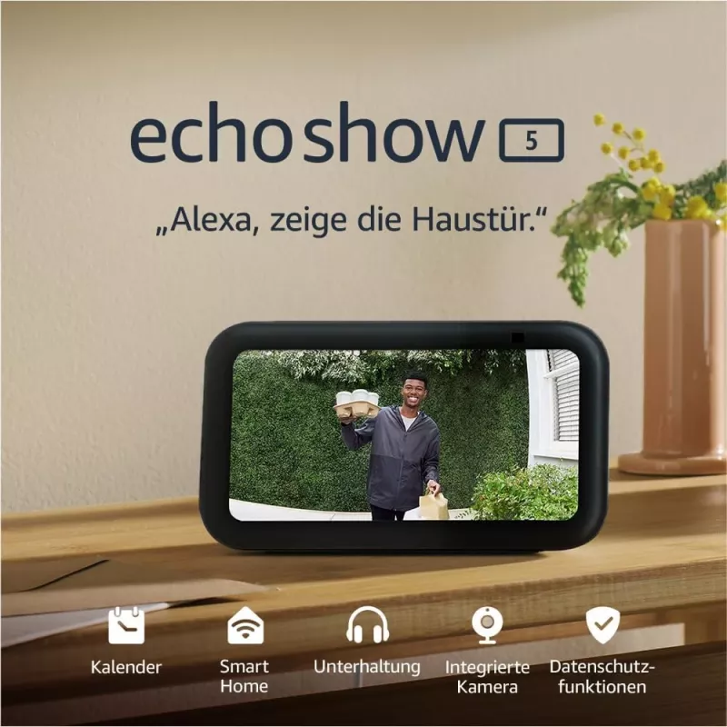 Amazon Echo Show 5 (3e generatie) smart display met Alexa, zwart